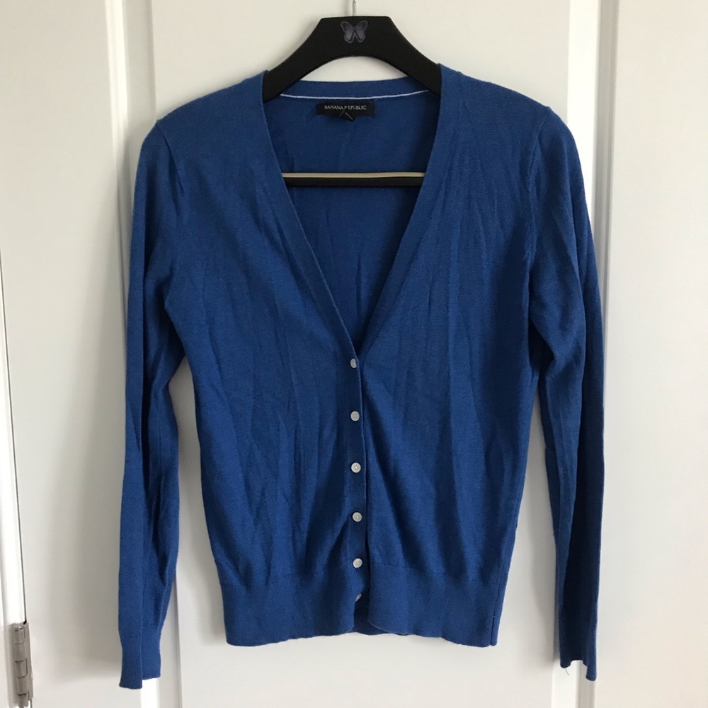 Banana Republic cobalt cardigan
